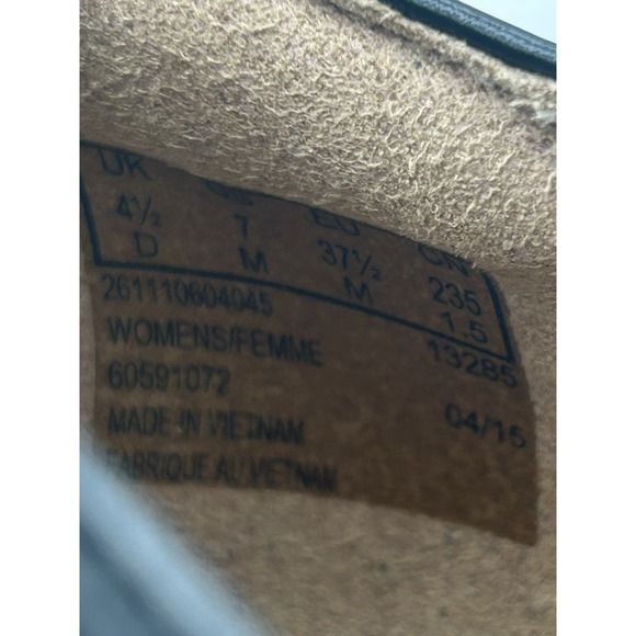 Clarks Artisan Kadri Leah Leather Pumps Black 3" Block Heel Comfort Size 7M - Picture 9 of 10